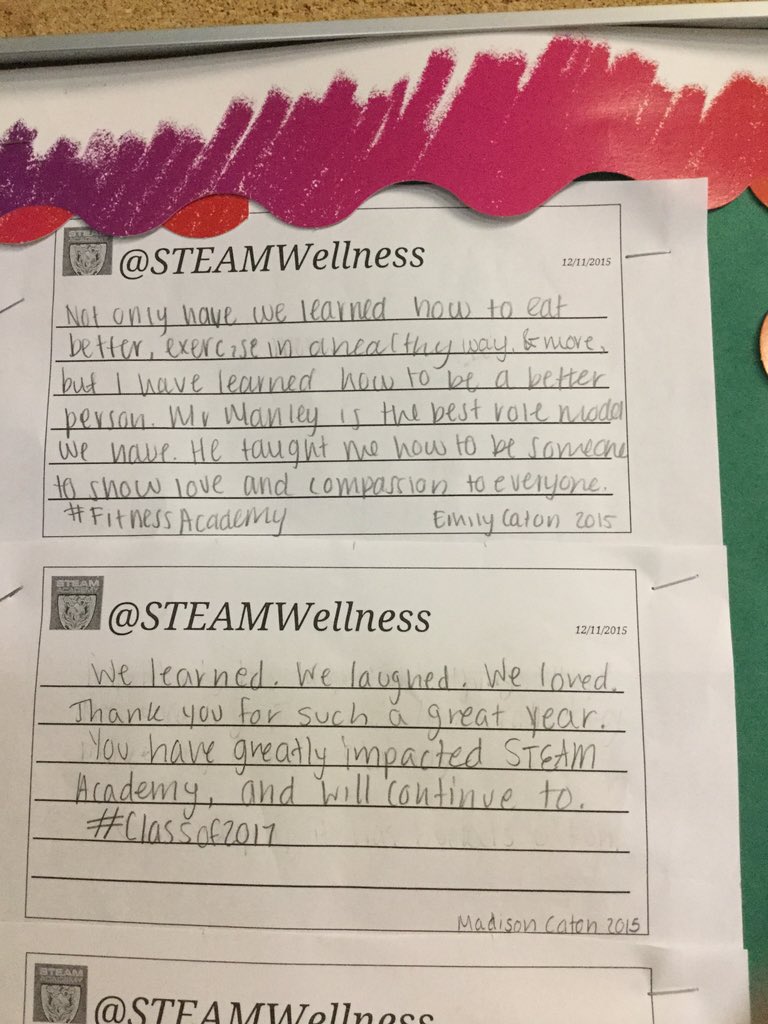 STEAMWellness's tweet photo. Tweet board from 4th hour Health #reflectionoflearning @heatherebeighle @AaronBeighle https://t.co/8YoRMZWAzv