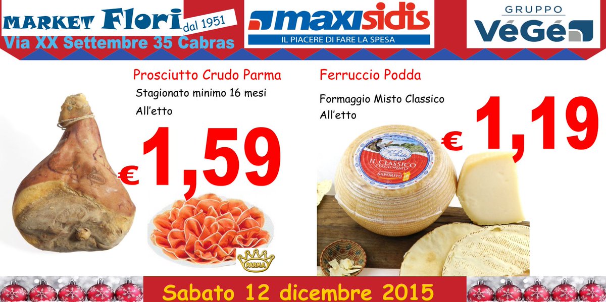 MarketFlori's tweet photo. #sabato di #follie in #salumeria al #maxisidis di #Cabras. #Prosciutto #Parma e #pecorino sono #contatissimi. https://t.co/P9PaSWRPeP