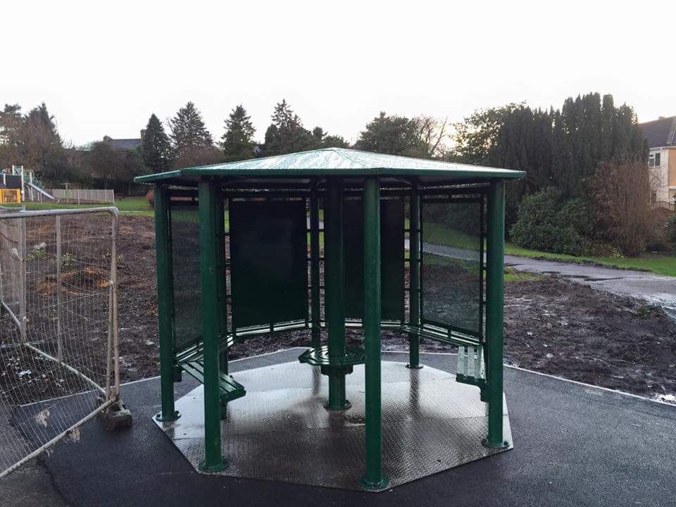 Refurb and install of a tired old shelter, good as new! Contact us for all repairs #Axo #play #teenshelter #refurb