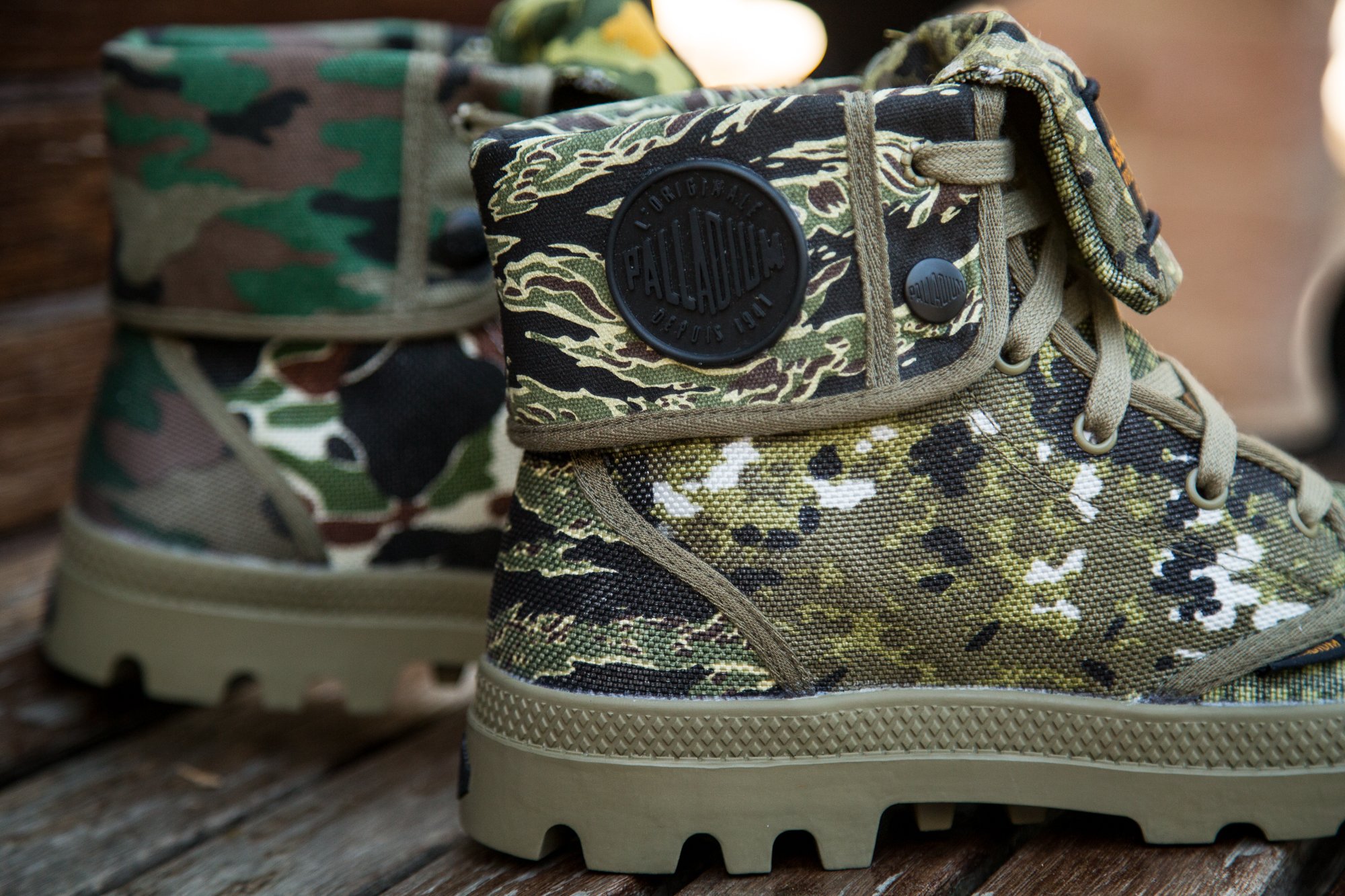 Palladium cheap boots camouflage