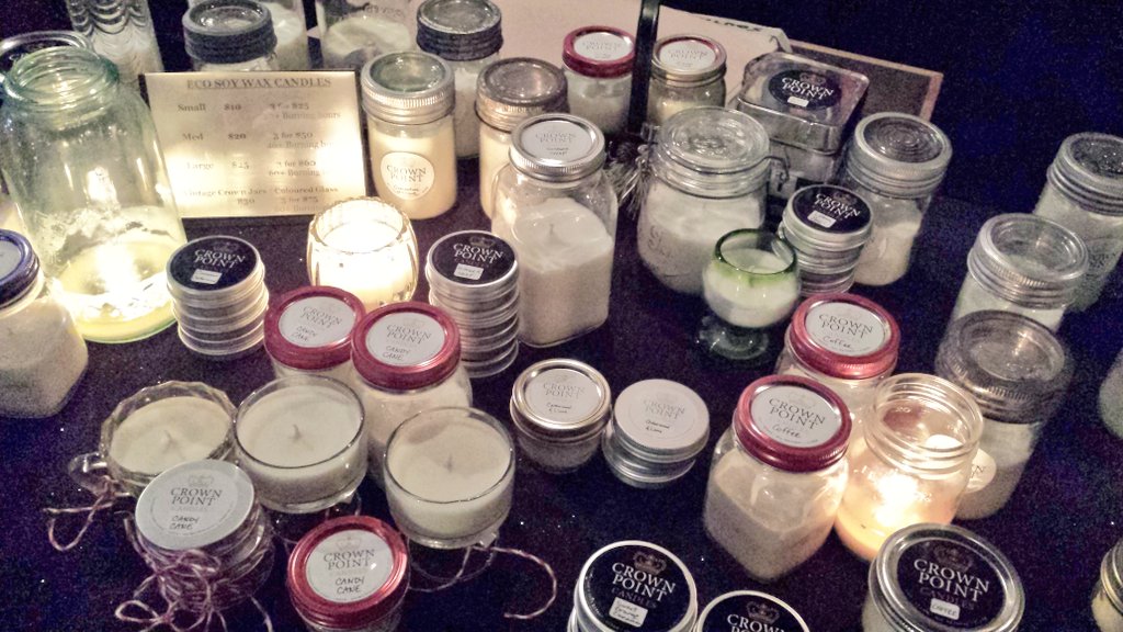 Crown Point Candles are making @CasbahHamilton spell soo nice today for <a href="/Holiday_Marche_/">Holiday Marche</a>! #HamOnt