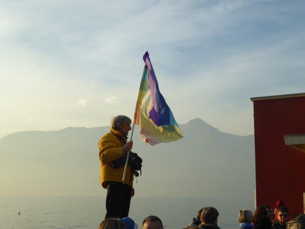 Grande manifestazione sul lago Maggiore: splendida! #marciaperilclima #COP21