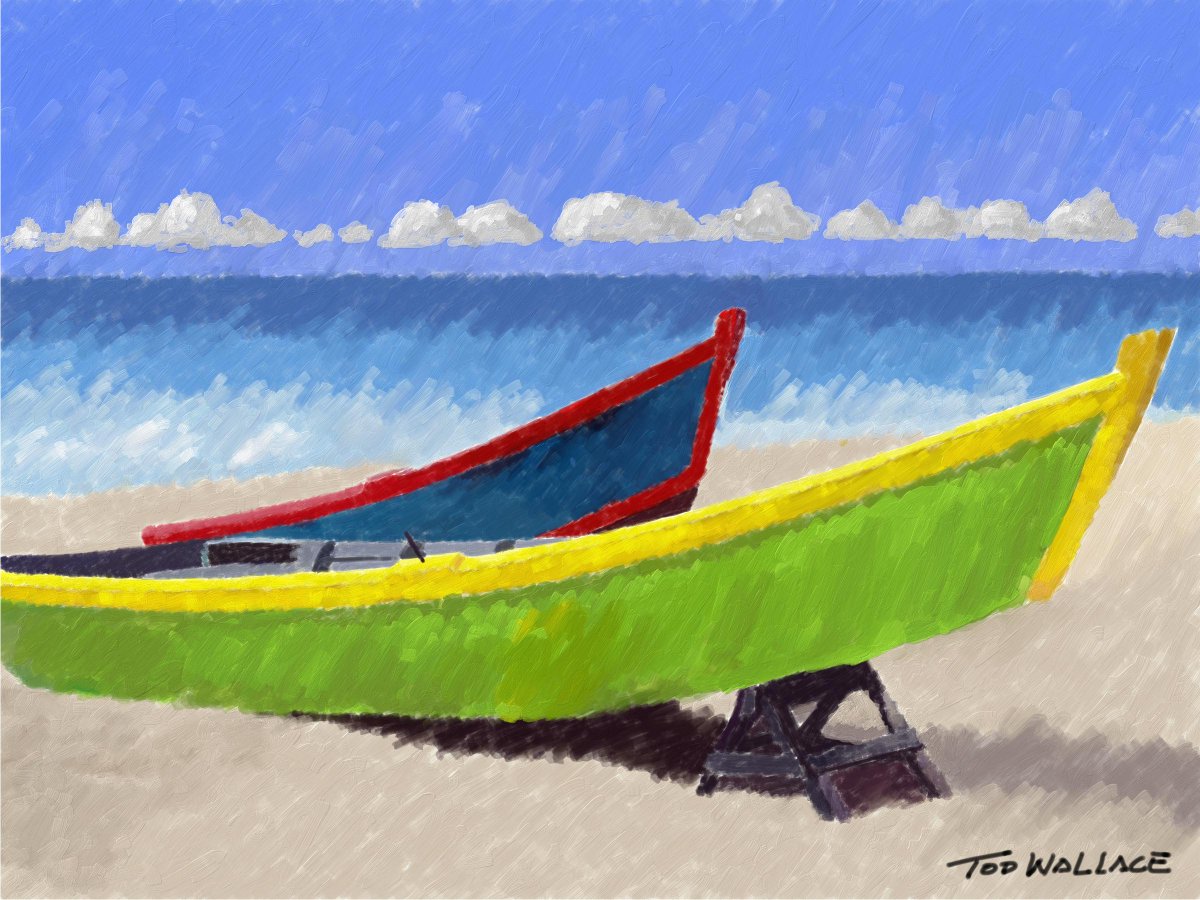 Fishing Boats Ashore. c2012 #art #fineart #sailing #sailingart