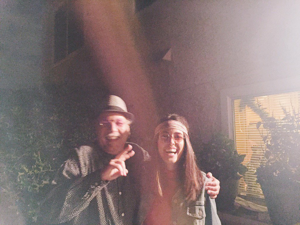 chellygilligan's tweet photo. DJ'd with my daddyo this weekend! #TheGilligans #70s https://t.co/t9IAP7H7yo