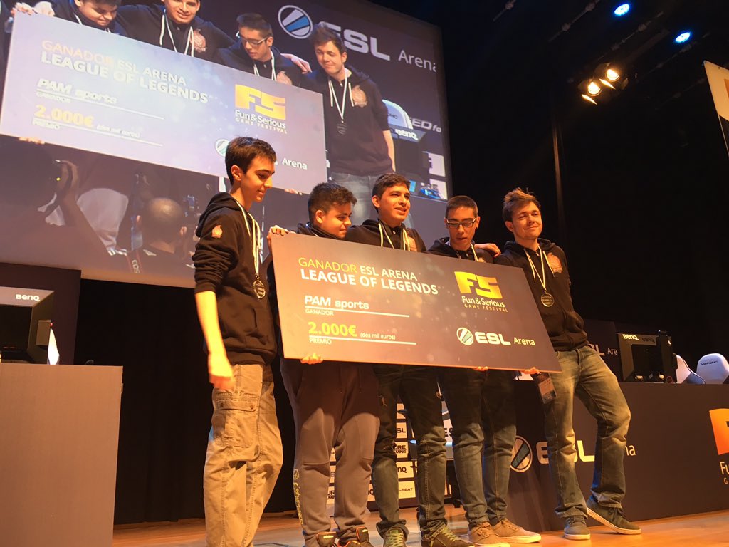 <a href="/PAMsports/">PAM</a> se llevan la ESL Arena de LoL en <a href="/funandserious/">Fun & Serious Game Festival</a> <a href="/ESLspain/">ESL España</a>