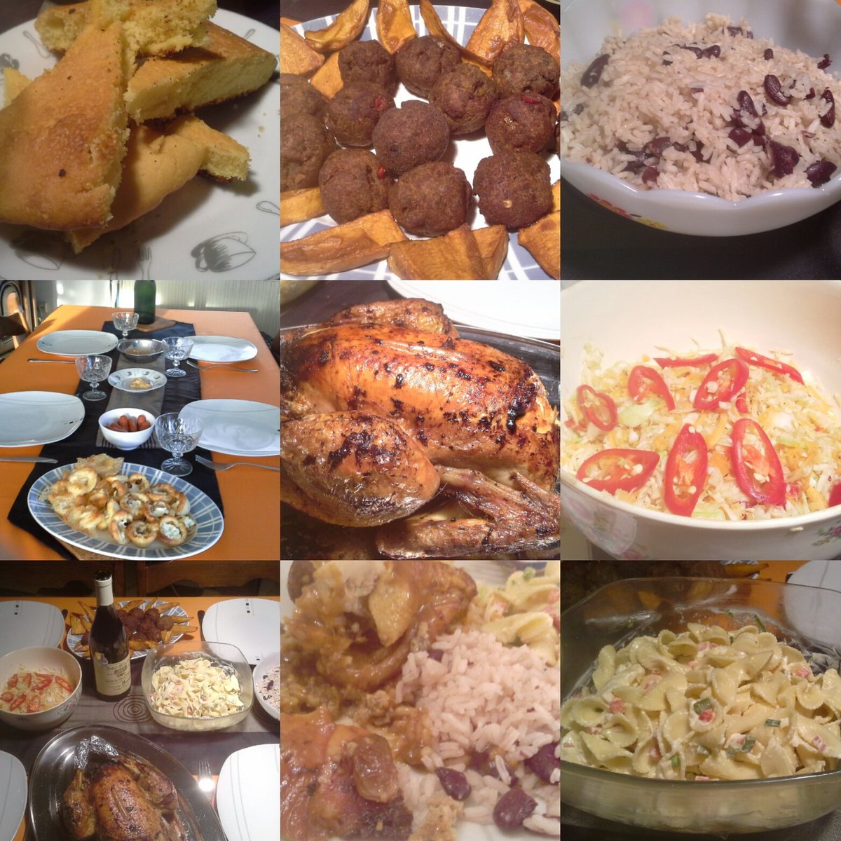 AquaTamrah's tweet photo. Ok #foodnetwork, this what my no-prep #thanksgivinging looked like with things from my freezer! #foodporn #homemade https://t.co/DIZTA3KNQE