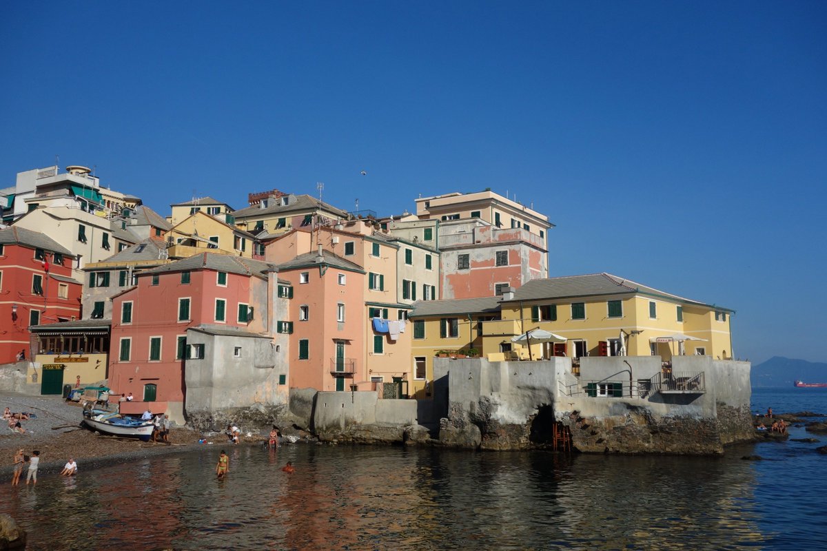 LearnAboutItaly's tweet photo. #sights #Genoa #Liguria #Italy - #Boccadasse at the End of the Promenade https://t.co/2dS5pIpVBS https://t.co/DLGeZCyNFa