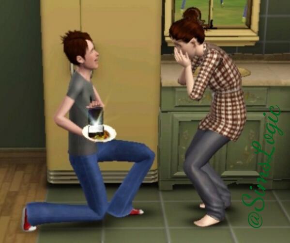SimsLogical's tweet image. He proposed with food, 

Yes, he is the one, marry him immediately.