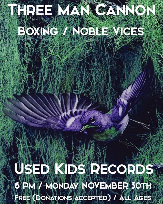 Excited to play tomorrow with <a href="/threemancannon/">three man cannon</a> and @boxingtheband 😸