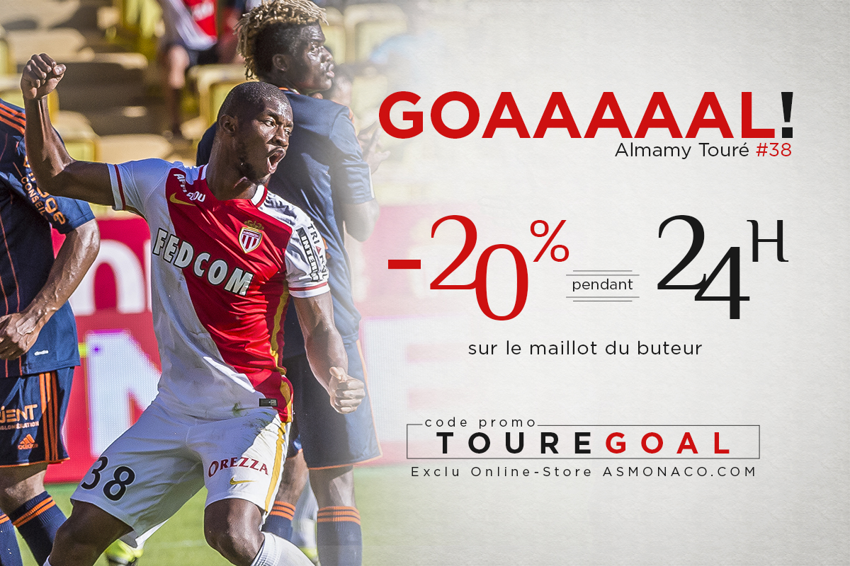Maillot THIRD AS Monaco Almamy TOURE Maillot THIRD AS Monaco Almamy TOURE