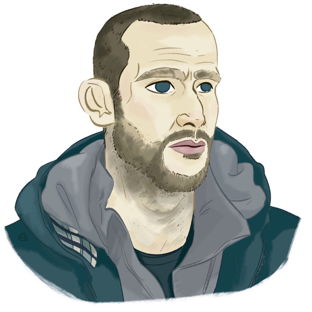 StripedDesigns's tweet photo. I'm back :) @OrphanBlack Monday #GavinFox #Lionel #cloneclub #illustration @GraemeManson1 @JohnFawcett75 https://t.co/TUtM6RhkEB