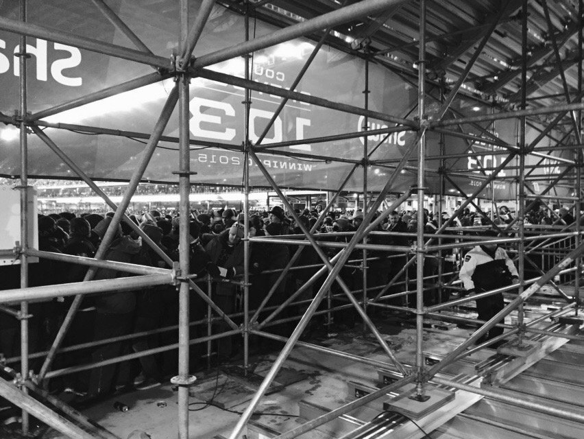 TorontoGrant's tweet image. At grey cup 103 can't get to our seats with my son- brutal