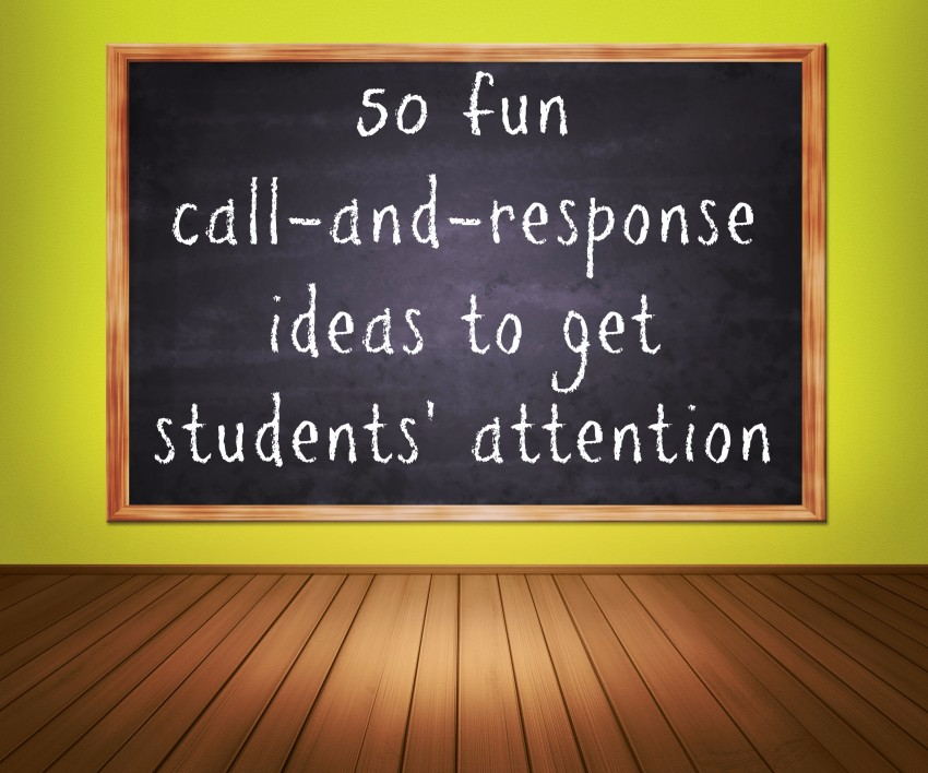 MonicaGAllen4's tweet photo. #CI4000   50 fun call-and-response ideas to get students' attention https://t.co/tMNDDus5Oc