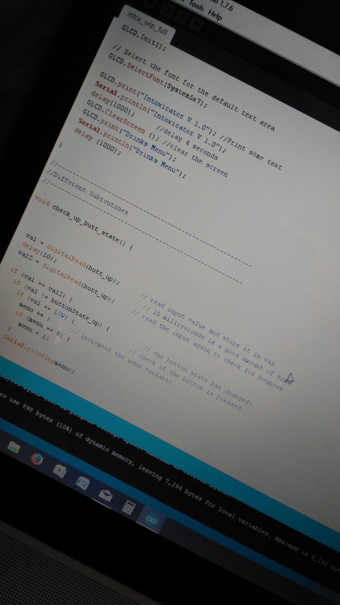 phoenix_tech_nz's tweet photo. Busy coding. #the_Intoxicator #arduino #opensource #cantwait #fortesting https://t.co/uQLs57Izvi