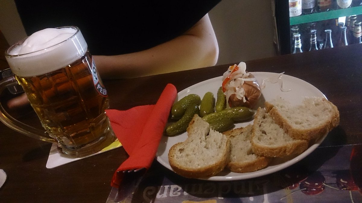 Utopenec i Czeski lager, idealny zestaw na poniedziałek. 
#StrefaPiwa 
#FoodPorn