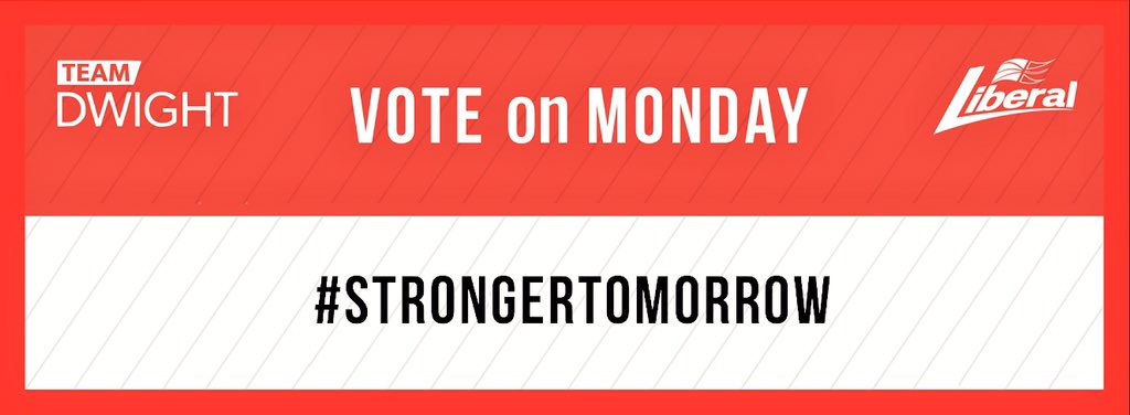 nlliberals's tweet photo. Please plan to make voting in your district a part of your day tomorrow. #nlvotes #StrongerTomorrow @DwightBallMHA https://t.co/iz5aXA6EYR