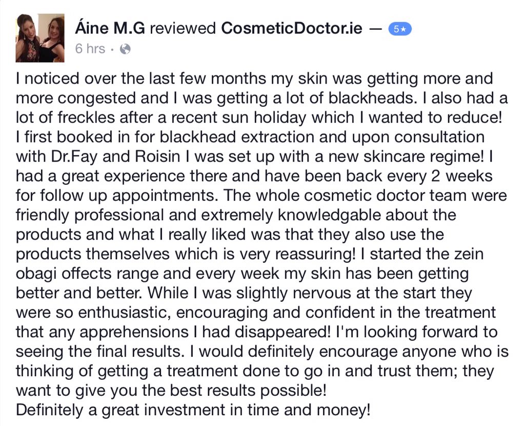 DRLISAFAY's tweet image. One of our clients testimonials. Great skin thanks to @zoskinhealth #skinhealth #skincare #facials.