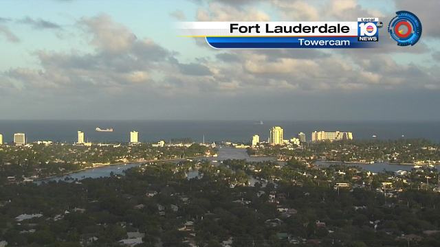 Gorgeous shot from our Fort Lauderdale towercam. Your Sunday evening forecast with @TrentAricTV at 5pm! https://t.co/HSBoQqzR11