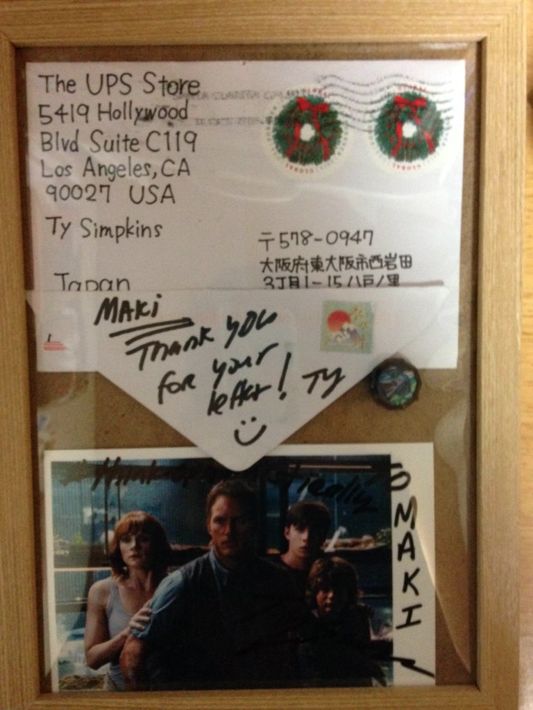 Niall1DKana's tweet photo. @TYSIMPKINSactor 
Thank you😭🙇
This treasure of a lifetime 🎁#thinkoptimisticallylogo https://t.co/saWUdFZNSo