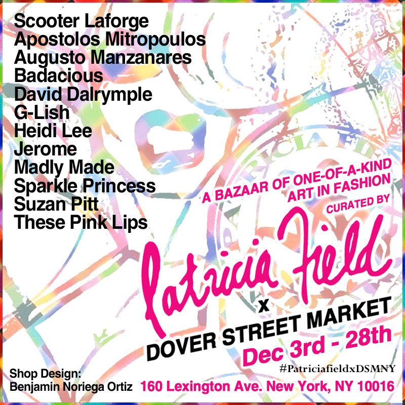 BADACIOUSNYC's tweet photo. Please visit Patricia Filed X Dover Street Market NY POP UP Shop 
BADACIOUS will be the part of Patricia's curation https://t.co/4NhsQQz5WO