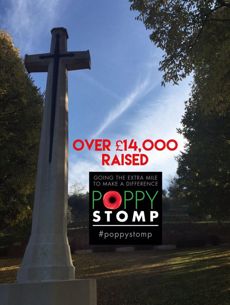 JKTChallenge's tweet photo. Fourteen Grand for charity from #PoppyStomp. You're all legends!! https://t.co/Wj4e6oRnjr