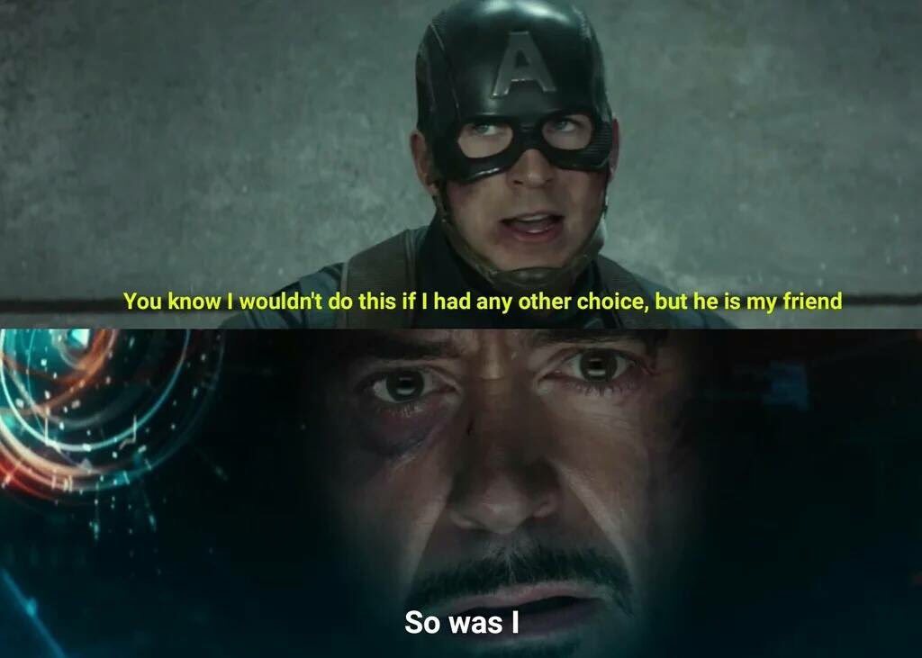 ABigFilmNerd's tweet image. #CivilWar #Feelz #Feels