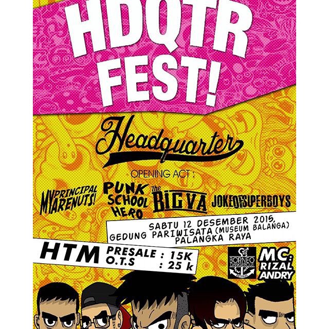 Tak kasih jadwal gigs keren di bulan desember dari @borneodangerous