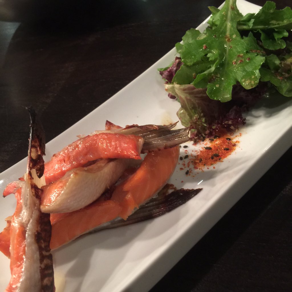 HapaCalgary's tweet photo. Hapa Calgary New menu : Miso Marinated Salmon Belly.
Perfect pairing with our hot sake!!
#hapacalgary #サーモン西京ハラス https://t.co/aOxT0NnnoK