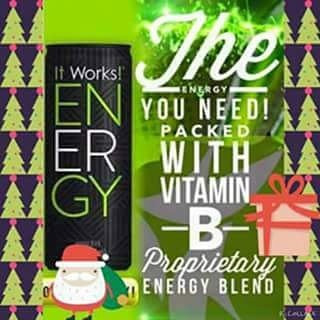 destiny_zuber's tweet photo. 🎅Tis the season! Get your Energy! Its #packed with B vitamins💊&amp; doesn't have that horrible😴crash after a few⌚hours!! https://t.co/Am6qTnhjde