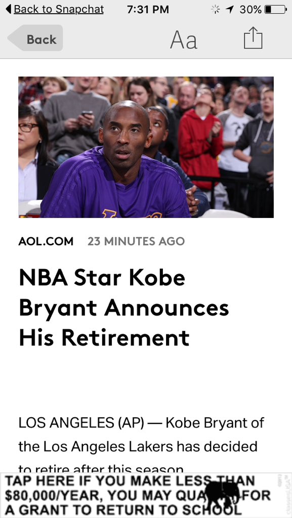 tomcossingham13's tweet photo. The NBA will never be the same��� #goat @kobebryant @NBA https://t.co/fl4CuuUItm