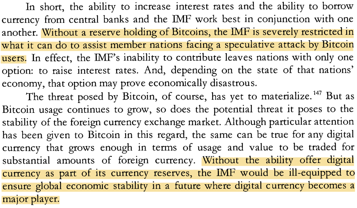 TuurDemeester's tweet photo. 2013 paper: "Bitcoin reserves can protect small nations against currency attacks" https://t.co/nhGlVUifHF https://t.co/eYIa0hiKD6