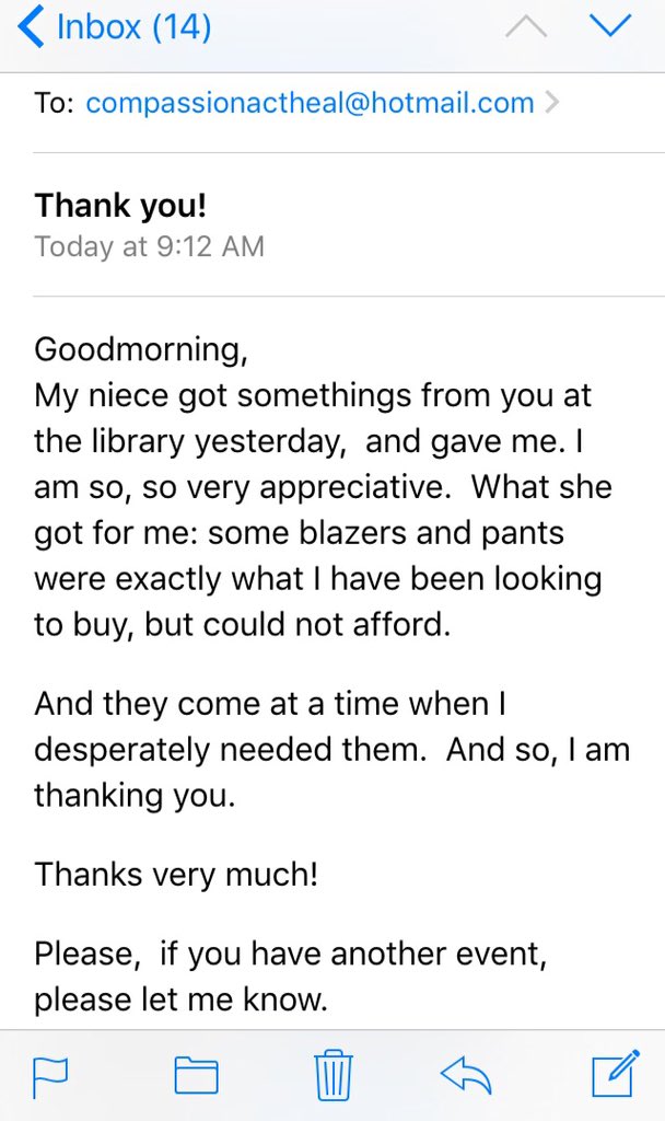 CompActHeal's tweet photo. This is what it is all about! 😃🙏🏾💖 #swapanddonatepart3 https://t.co/0bjyXxGCnz