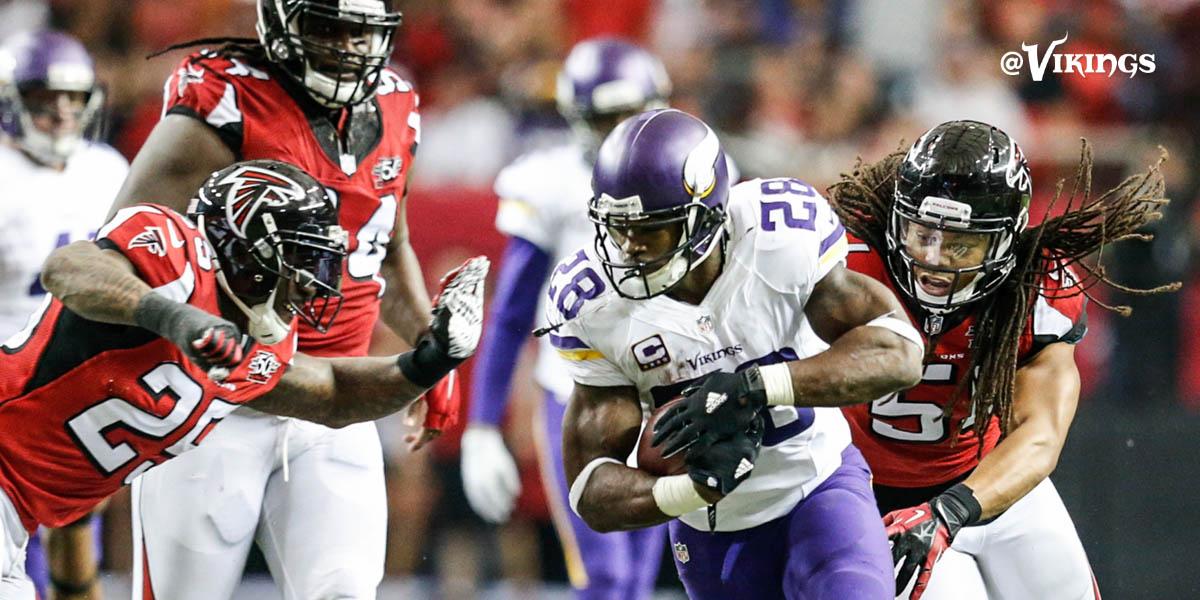 Vikings's tweet image. The #Vikings took sole possession of the NFC North lead by chewing the clock.

MORE: mnvkn.gs/znuoEv