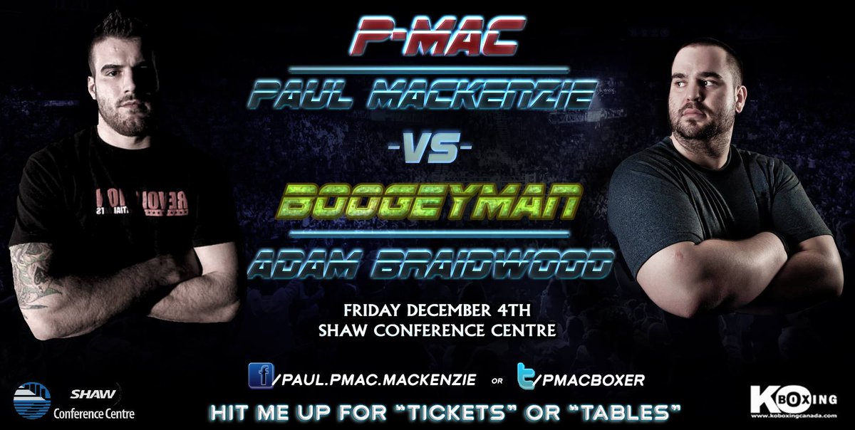 PMACBOXER's tweet photo. This Friday night my fight will be at the @EdmontonSCC Get at me for tickets thank you  #TEAMPMAC #EDMONTON #YEG https://t.co/efdKq8bUnD