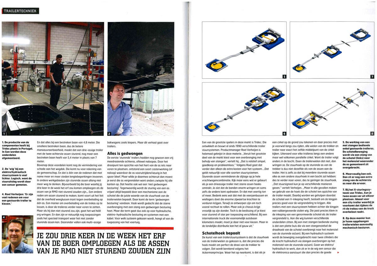 Tridecbv's tweet photo. Erg leuk artikel over @Tridecbv geschreven door @Truckstarnieuws over waarom een stuursysteem voordelen biedt. https://t.co/lyUmgn1vto