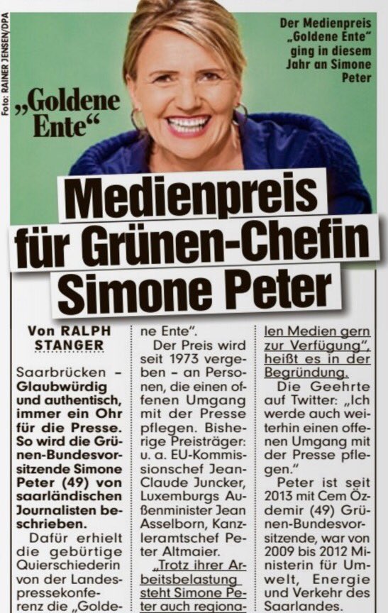 RalphStanger's tweet photo. Sie hat's versprochen... #GoldeneEnte #LPKsaar @peter_simone #Saarland https://t.co/R8ksRYqajS