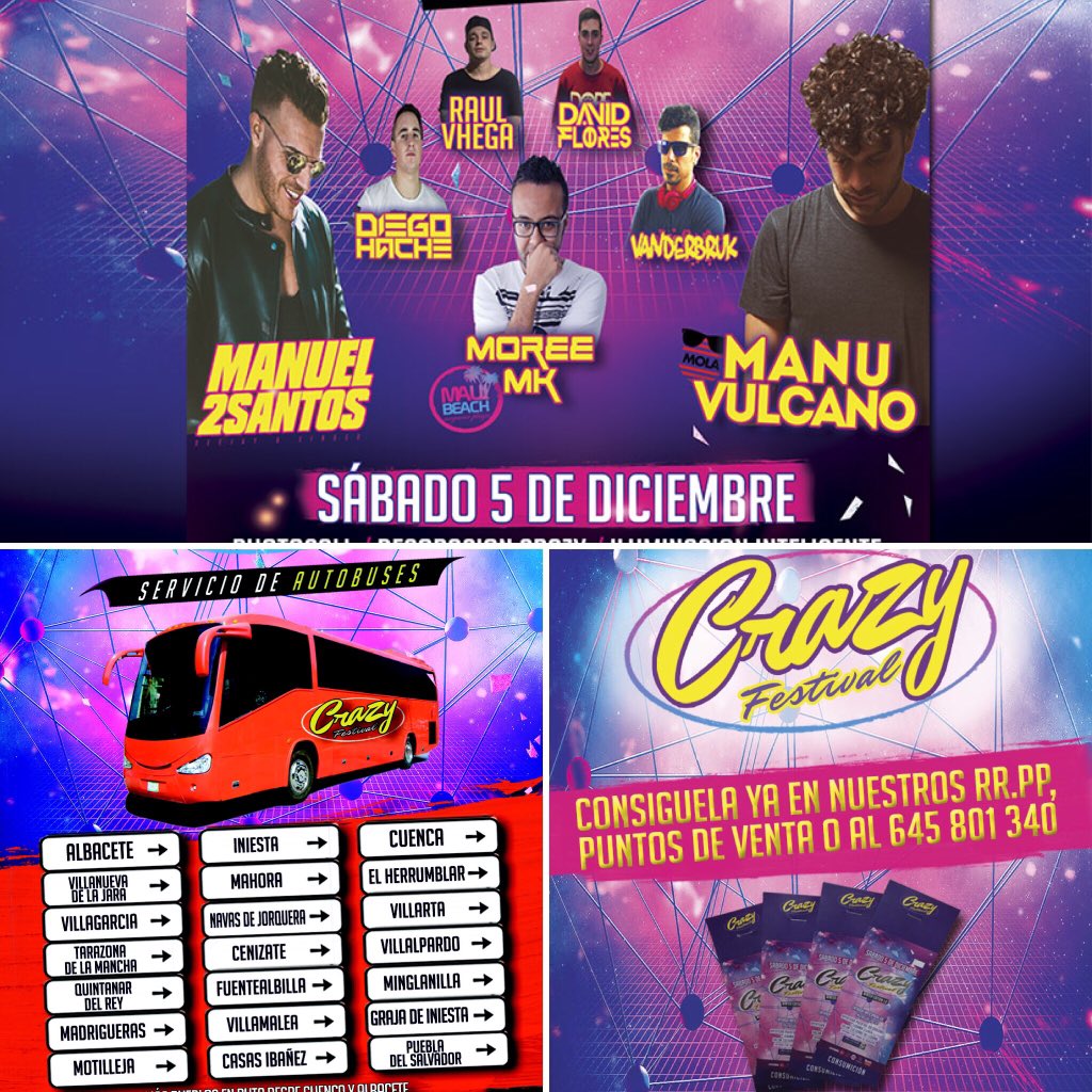 5 días para liarla muy muy pero que muy gorda!! #CrazyFestival