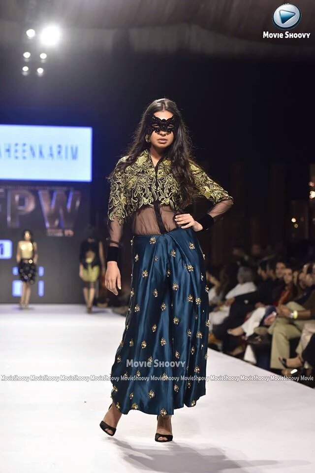 zohair__irfan's tweet photo. @RubyaChaudhry #sadafhamid @SofiakhanFia wearing #MaheenKarim at #FPW15 https://t.co/lhymr22btS