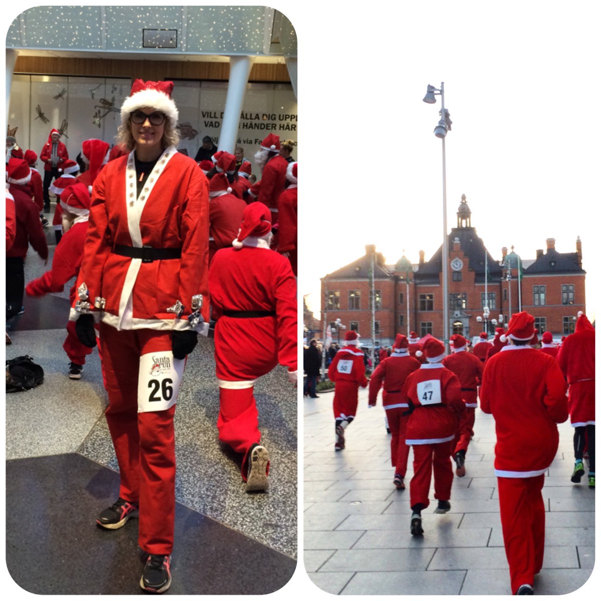 RevataAB's tweet photo. I går var det Santa run i stan och Revata deltog med en tomte. https://t.co/WnfF6c5LX2