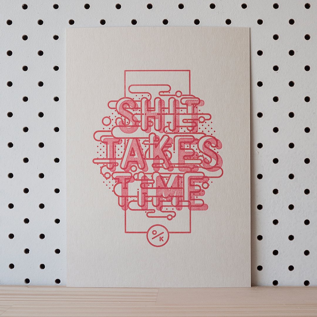 This pretty much sums it up. Check out my new online store for some letterpress goods. okaykiosk.bigcartel.com