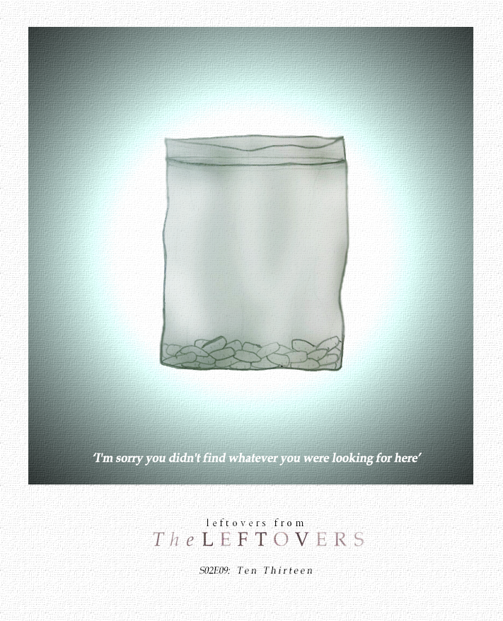 pabl3te's tweet photo. Knock, knock! #TheLeftovers #209: 'Ten Thirteen' #artwork1 @LivingReminders @GuiltyRemnant @AndyParoff @FilmSchlubs https://t.co/3LdzDPwWNh