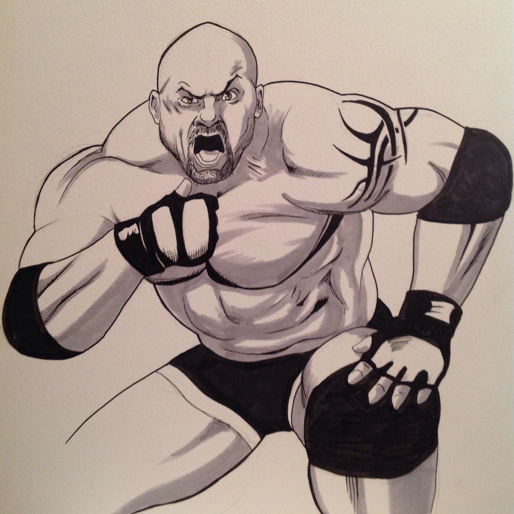 YOU'RE NEXT!!!
#Goldberg #WWE #SketchADay 
<a href="/Goldberg/">Bill Goldberg</a>