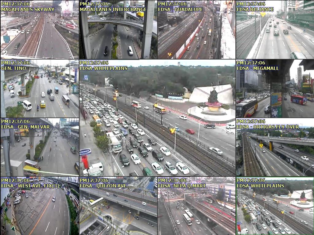 MMDA's tweet photo. Traffic View of EDSA as of 12:37 PM. #mmda https://t.co/BB78zgNomQ