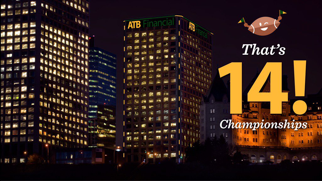 atbfinancial's tweet photo. #13 helps get #14 for Edmonton football fans. Congrats to @Rikester13 +!team for bringing another championship home! https://t.co/OHoZ0yxY1R