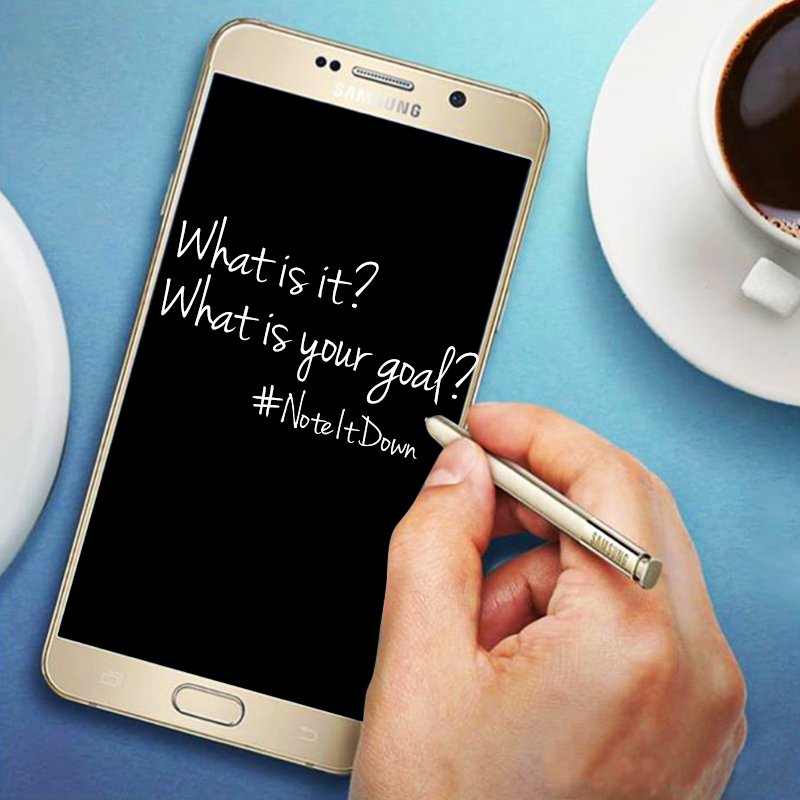 SamsungGulf's tweet image. Note down your goals, and it will be easier to achieve them! Share them using #NoteItDown! bit.ly/1hhhqVx