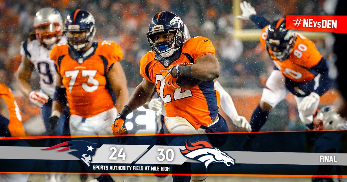 Broncos's tweet photo. "Doesn’t matter who was out there tonight. We just wanted to get a 'W.' 

"That’s what we did.” - @cjandersonb22 https://t.co/yL83NKmizH