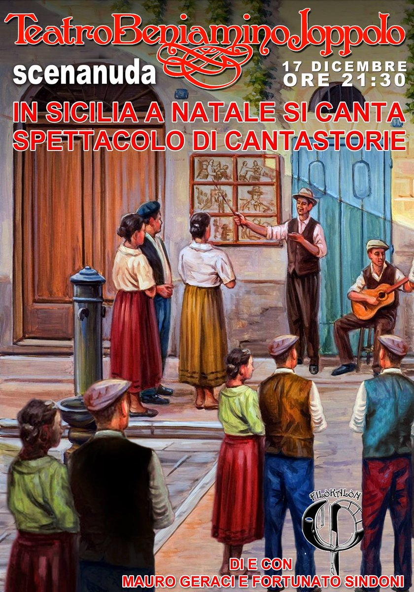 CTeatrale's tweet photo. Il 17 dicembre Natale arriva anche al #teatrojoppolo. IN SICILIA A NATALE SI CANTA! https://t.co/k3r6EIiOg0