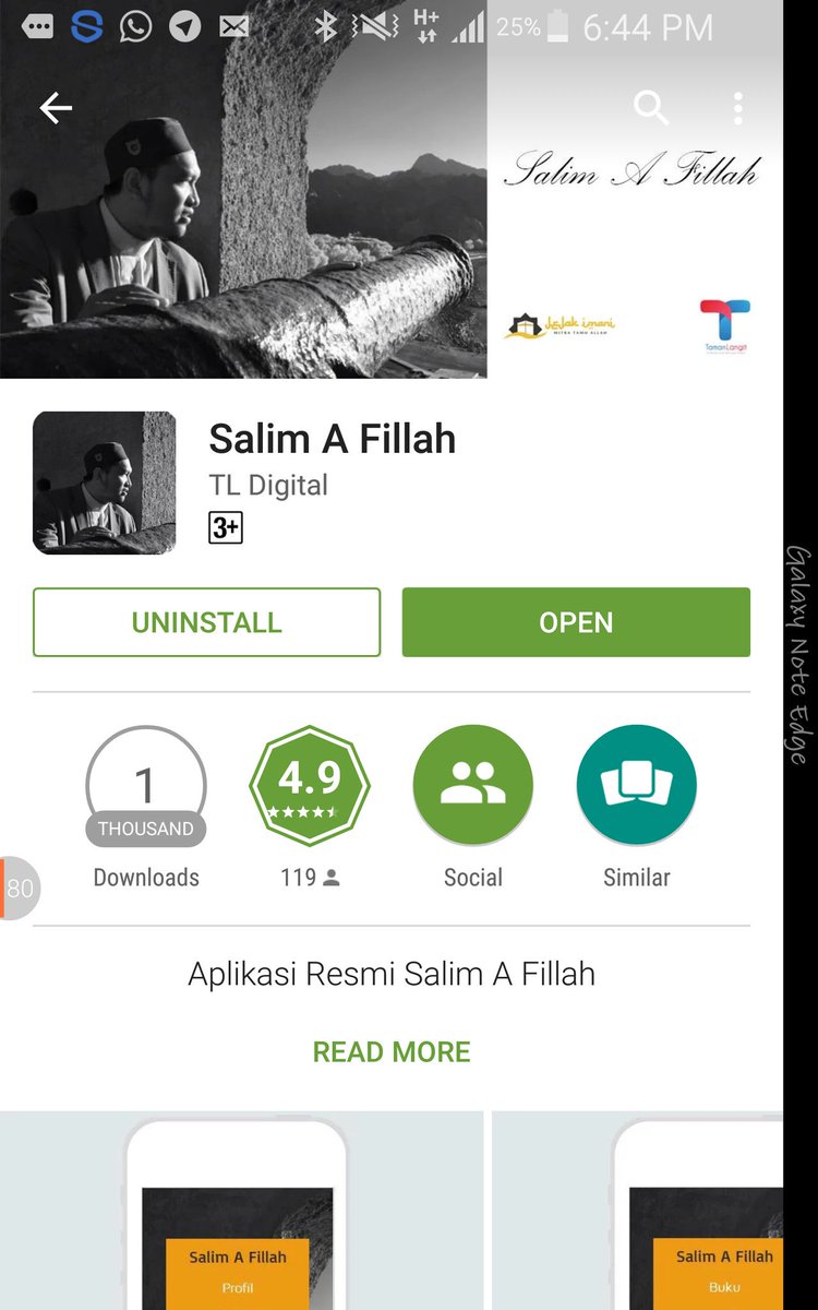 salimafillah's tweet photo. Mohon doa Shalih(in+at) tuk ikhtiyar kecil memudahkan bincang ilmu &amp; dakwah via Apps "Salim A. Fillah" di Playstore. https://t.co/onQxvroXVB