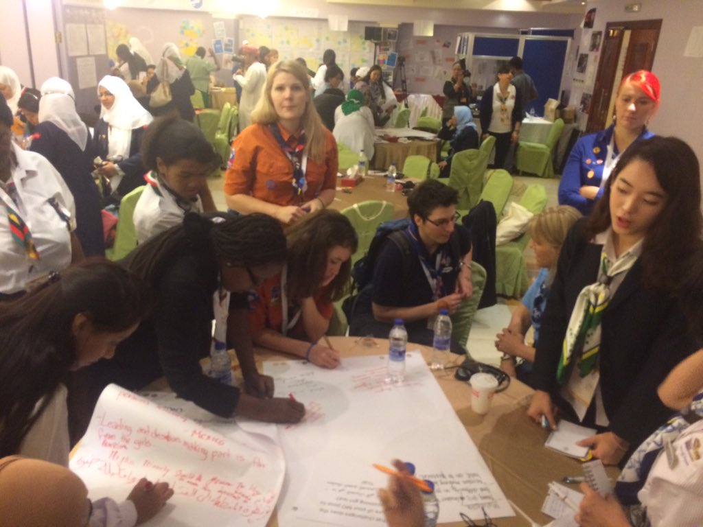 wagggsworld's tweet photo. Working together to find ways to overcome challenges facing member organizations becoming girl led #OmanForum15 https://t.co/tUAHcJ8KlQ