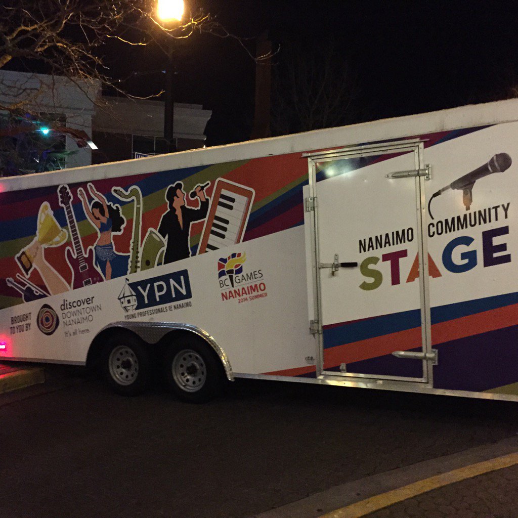 dankucherka's tweet photo. Great to see new mobile community stage in Nanaimo with support from @BCGames1 @YPNanaimo https://t.co/9OCGyQGkCx